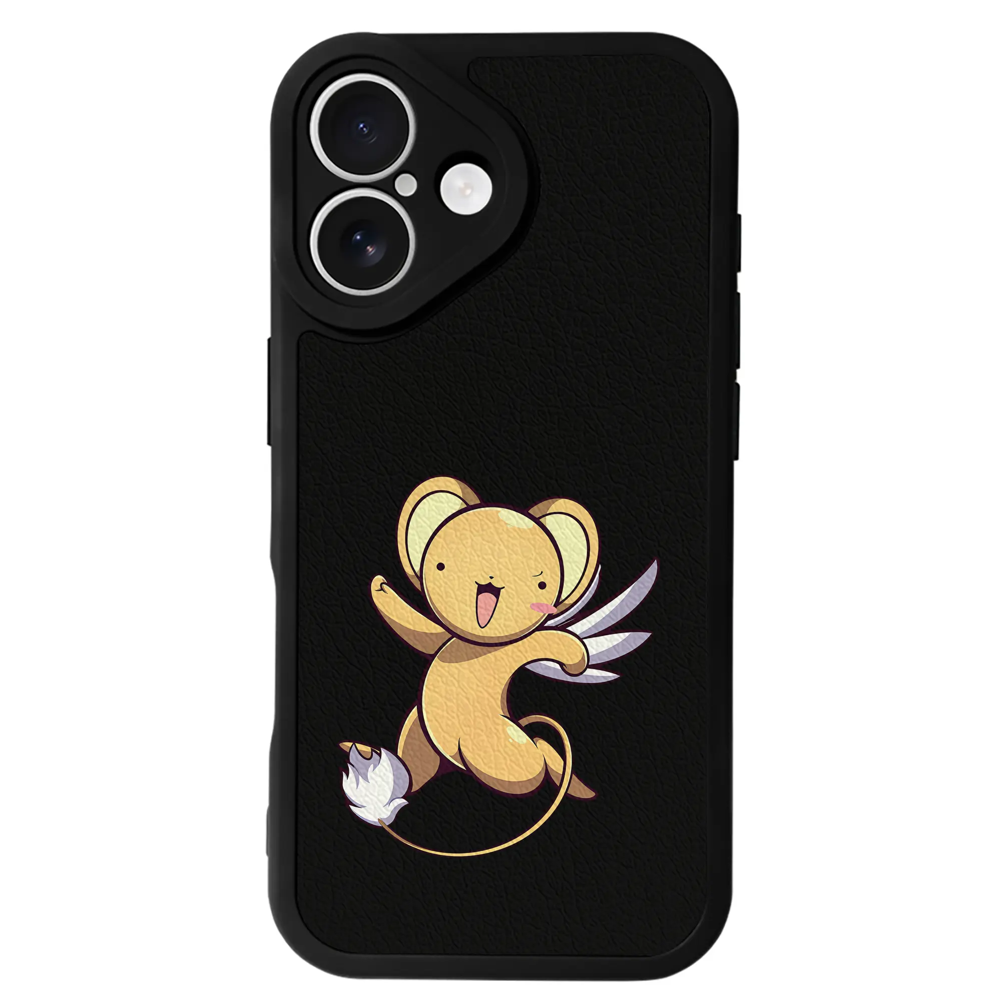 カードキャプターさくら グッズ,ケルベロス - IPhone 16シリーズ対応 ・ シリコンスマホケース ・ レザー調 ・ 高精度フィット ・ 耐衝撃 ・ ワイヤレス充電対応 ・ 精密カット